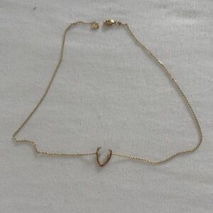 Elegant Gold Necklace with antler detail